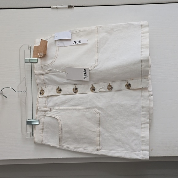 Kensie Dresses & Skirts - NWT Kensie White Denim Skirt